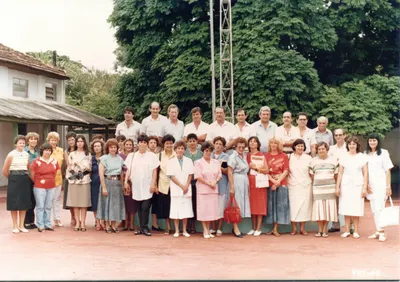 Equipe do Colégio Posicruz em fevereiro de 1988, ano da fundação